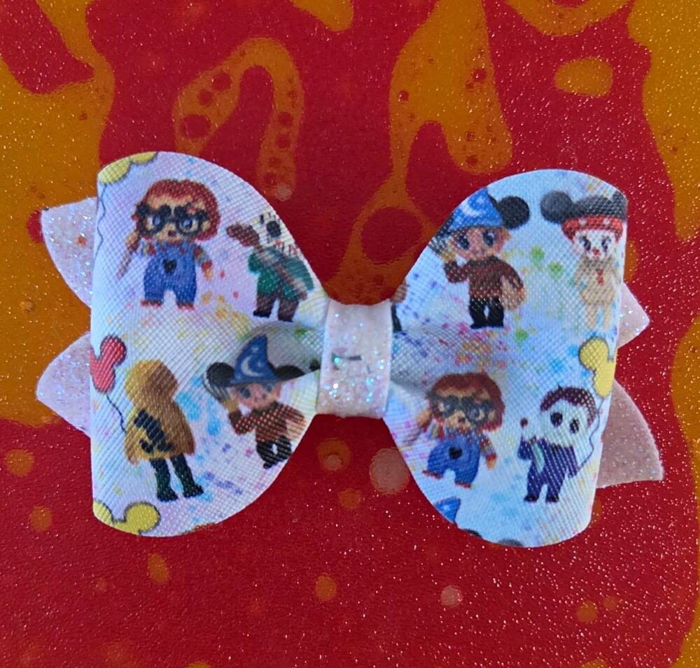 Custom Cartoon Halloween & HANDMADE Hair Bow